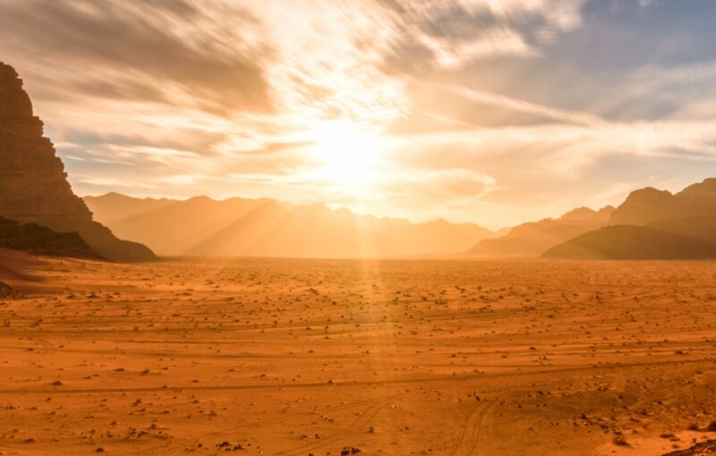 Jordania atardecer